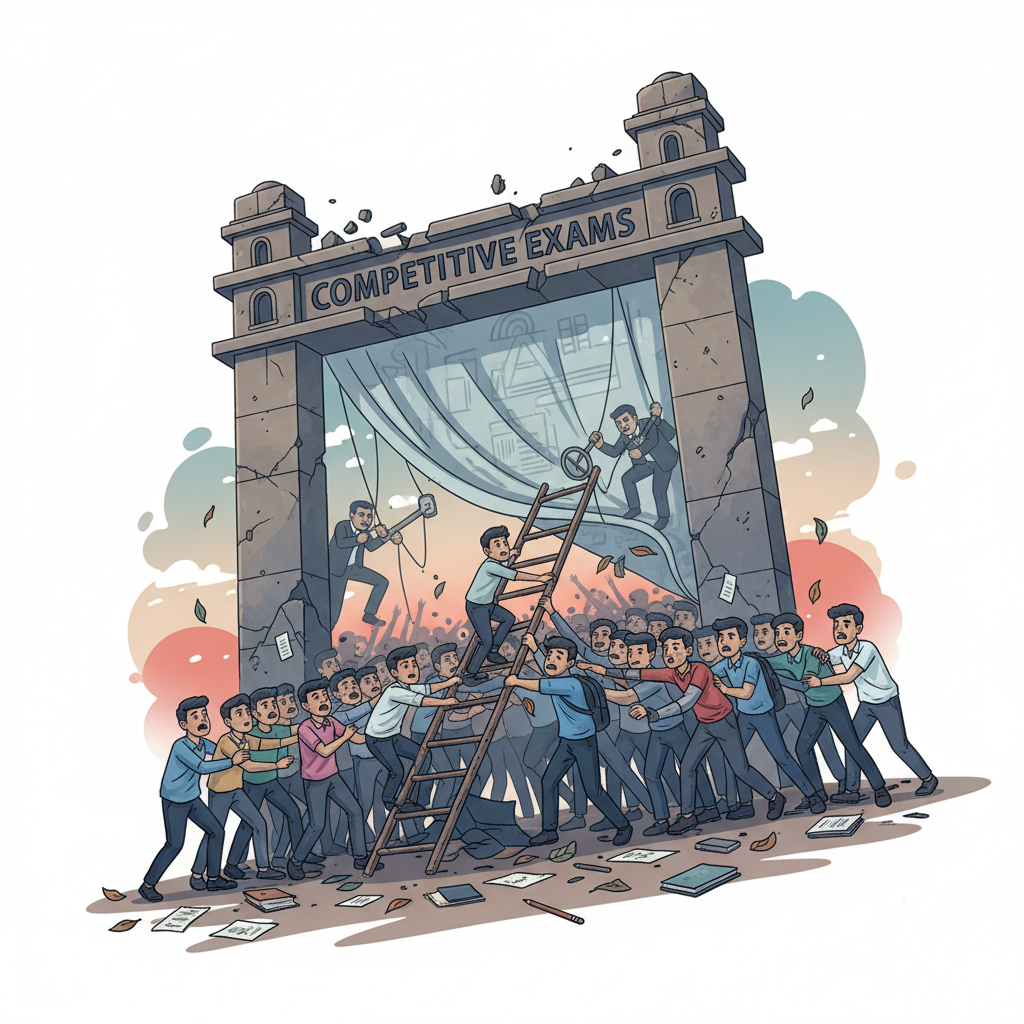Featured image for: Why Competitive Exams in India Have Become a Farce