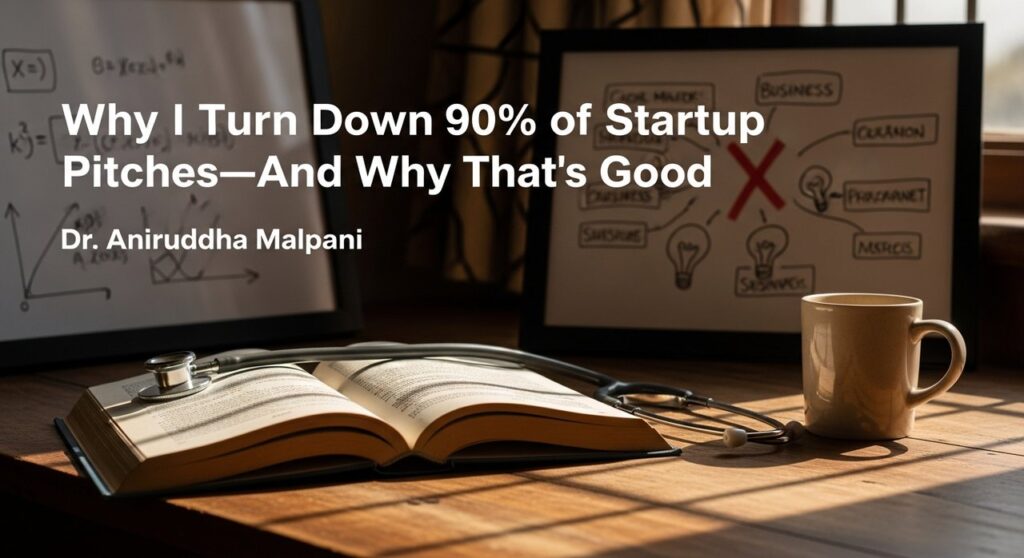 Why I Turn Down 90% of Startup Pitches—And Why That's Good