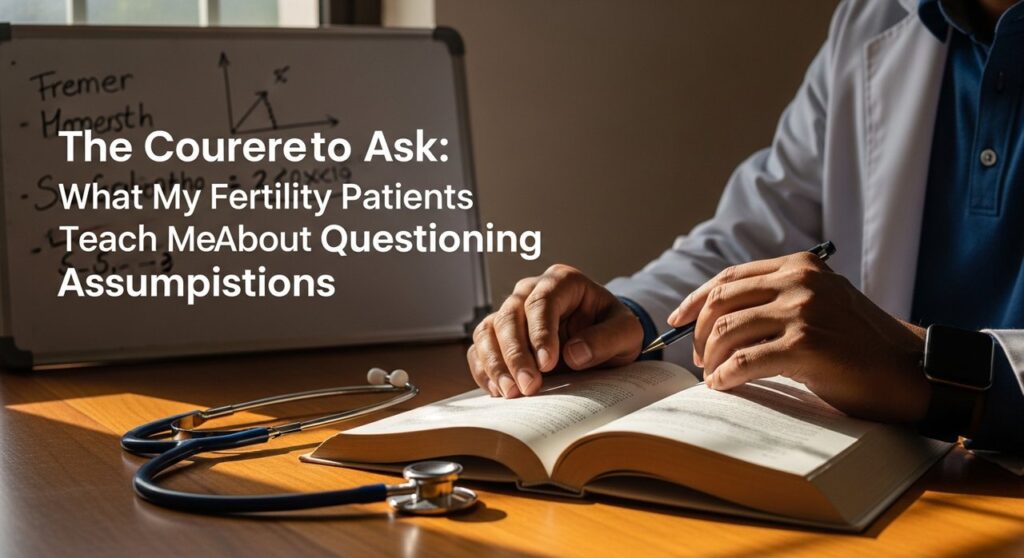 The Courage to Ask: What My Fertility Patients Teach Me About Questioning Assumptions