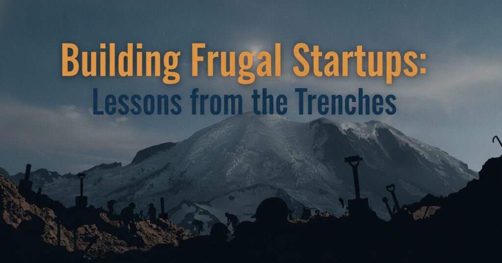 Building Frugal Startups: Lessons from the Trenches