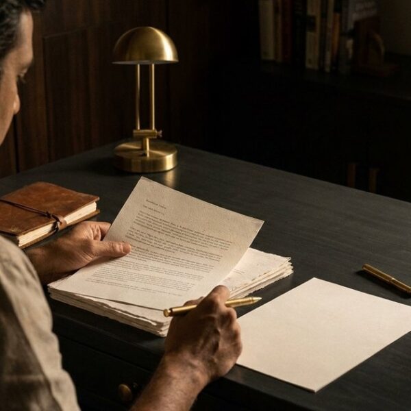 An Indian angel investor reviewing documents, offering guidance on due diligence for seed-stage companies.