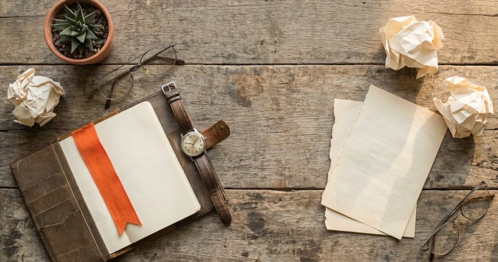 An overhead view of personal items suggesting transferable skills in an Indian setting, emphasizing everyday experiences.