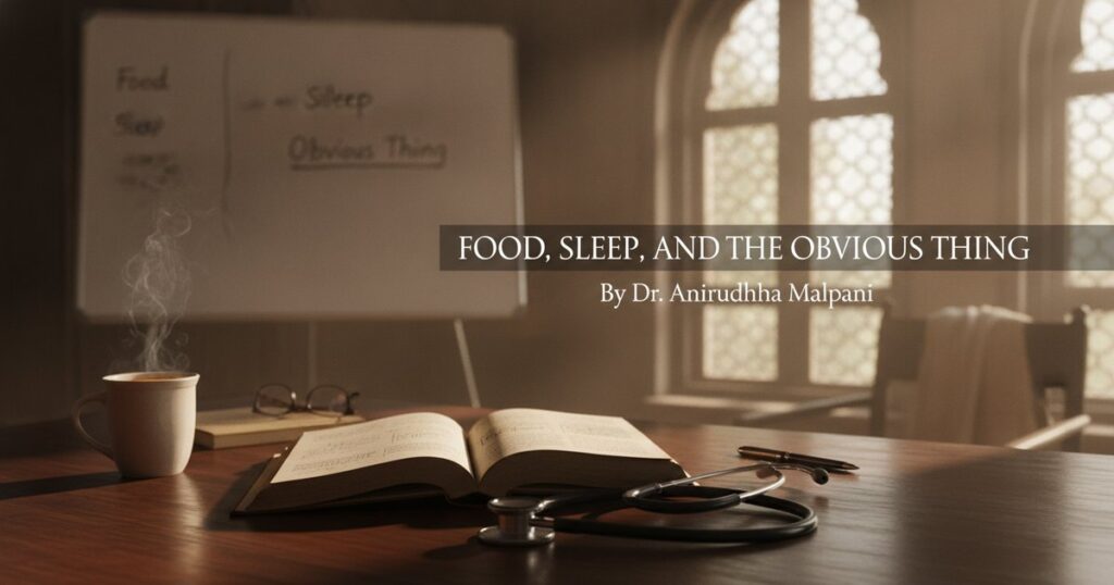 Food, Sleep, and the Obvious Thing