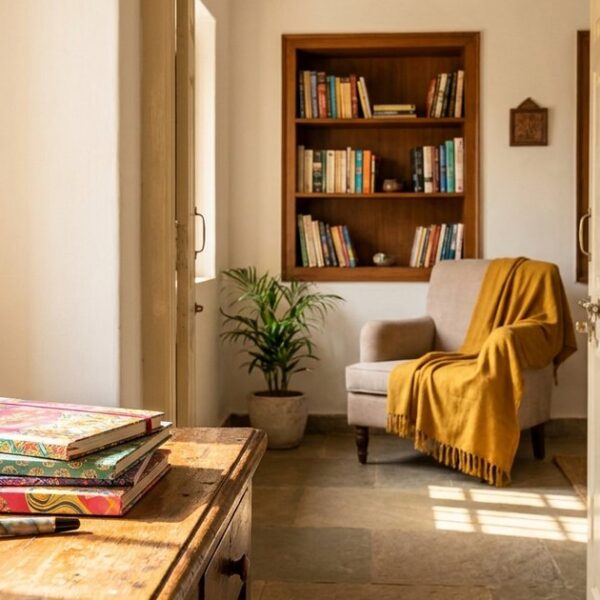 A study space with Indian setting featuring CBSE and NIOS textbooks, reflecting educational choices for Class 10 in India.